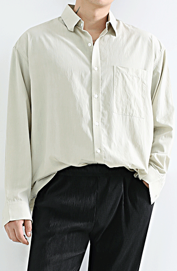 P42474 로이드 오버핏 포켓 셔츠