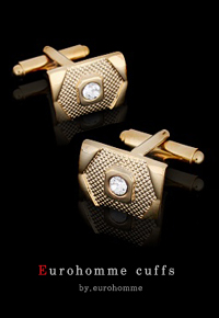 eurohomme No.CG27 gold cubic style cuffs